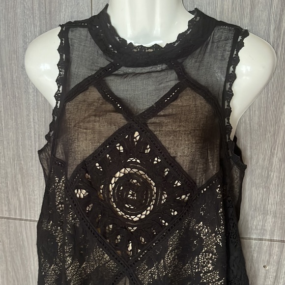 Free People Angel Lace Black Dress - Picture 3 of 15